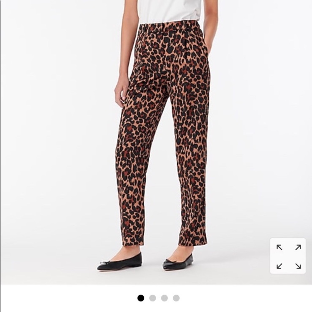 New J CREW pants leopard print